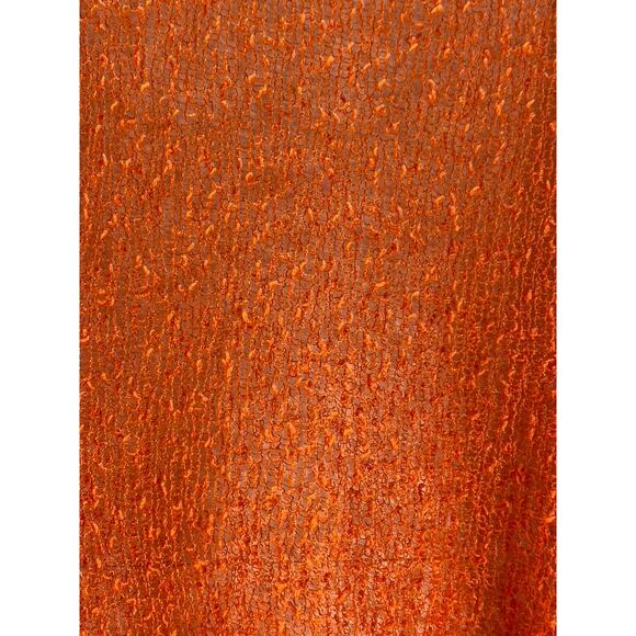 EXOTIC Women's Bright Orange Knit Open Front Elbow-Sleeve Shrug SZ OS - Picture 4 of 6